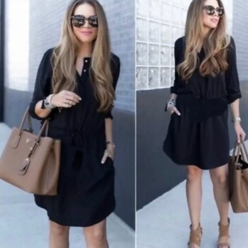 Black Denim Dress